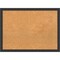 Cork Board, Mezzanotte Black Wood Frame - Bulletin Board, Organization Board, Pin Board